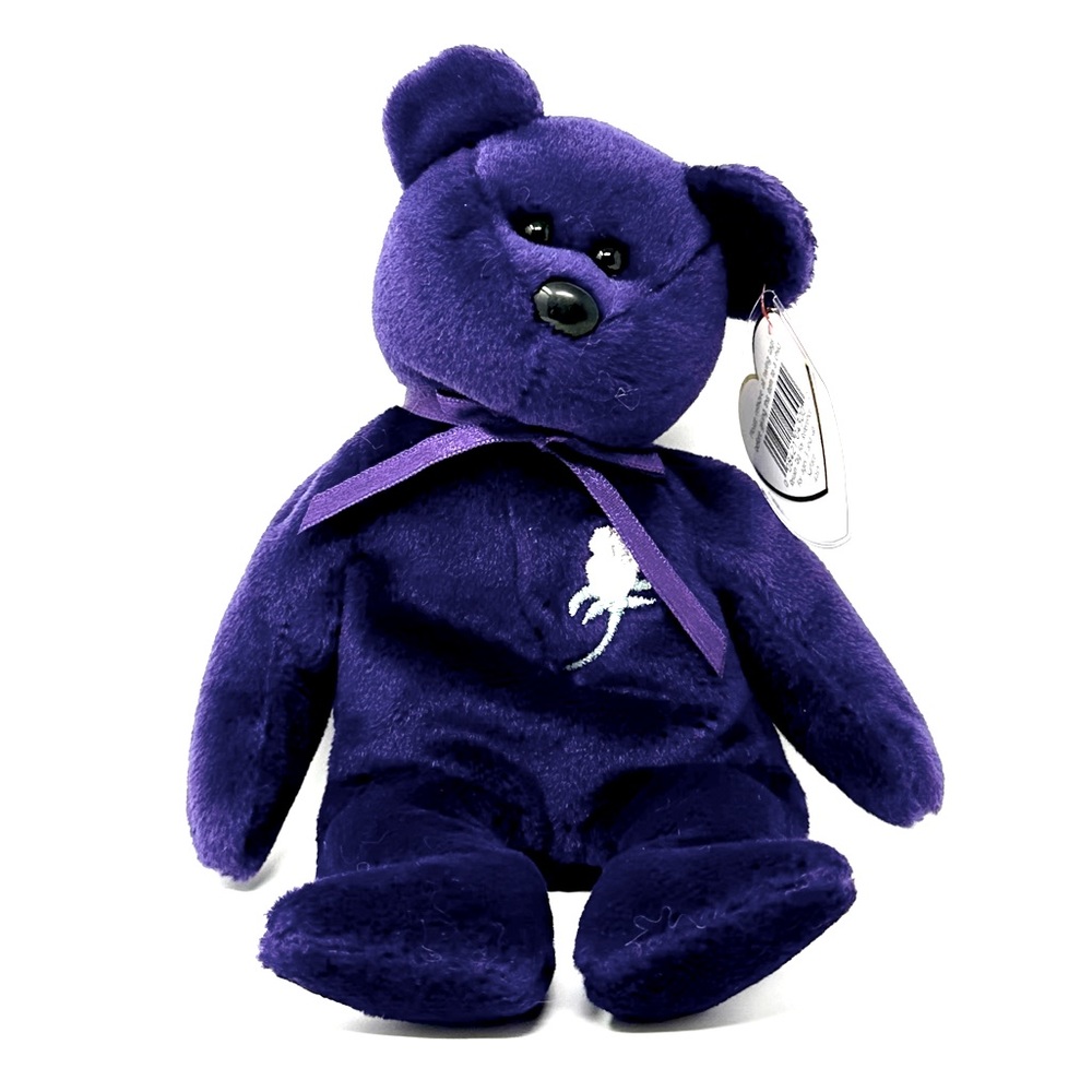 Ty Beanie Babies Princess The Bear Diana 1997 Plush Retired